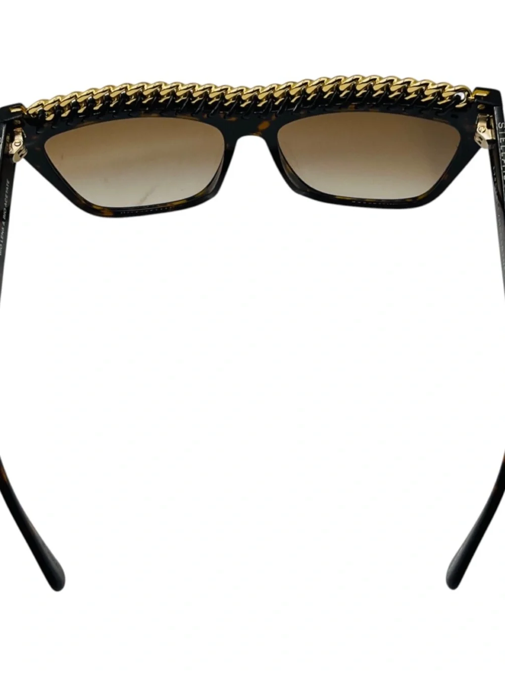 STELLA MCCARTNEY DARK HAVANA BROWN TORTOISESHELL GRADIENT BIO LENS & BIO ACETATE